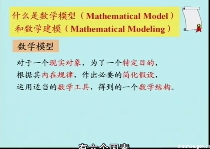 什么是數學建模 什么是數學建模